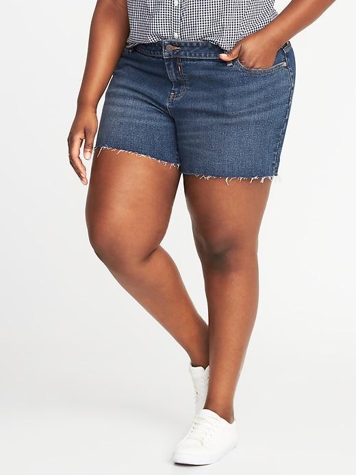 Old Navy Womens Plus-size Denim Cutoffs (5) Deep Sky Size 22