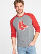 Old Navy Mens Mlb Team Raglan-sleeve Tee For Men Boston Red Sox Size Xl