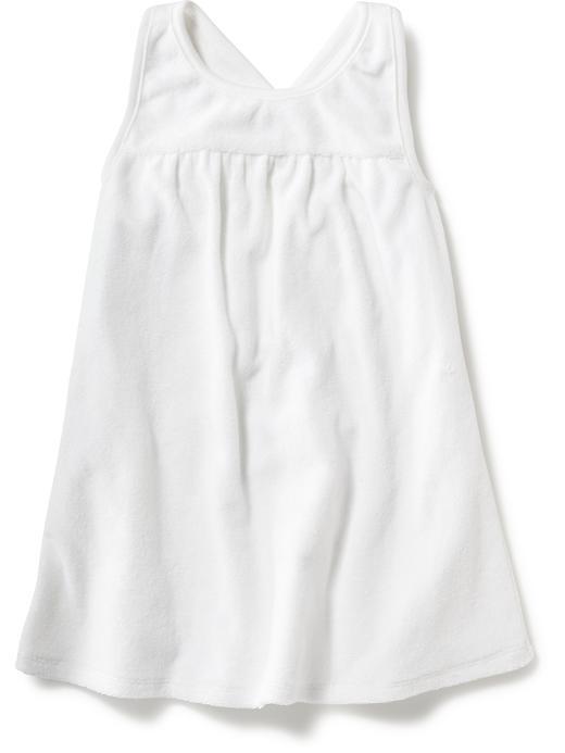 Old Navy Cross Back Loop Terry Dress - White
