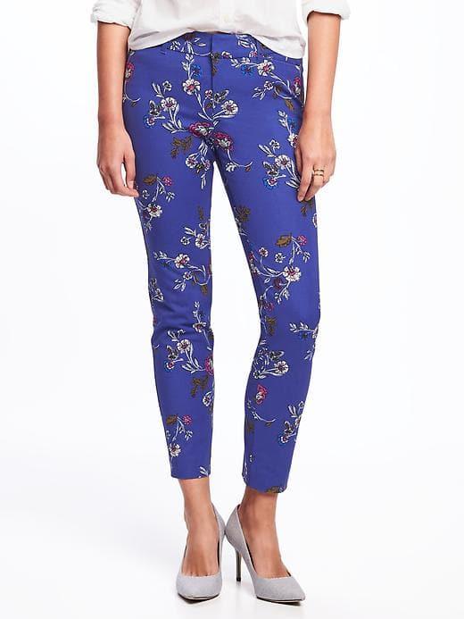 Old Navy Mid Rise Pixie Ankle Pants For Women - Bluer Than Blue
