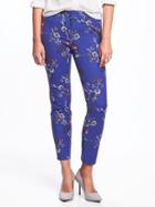Old Navy Mid Rise Pixie Ankle Pants For Women - Bluer Than Blue