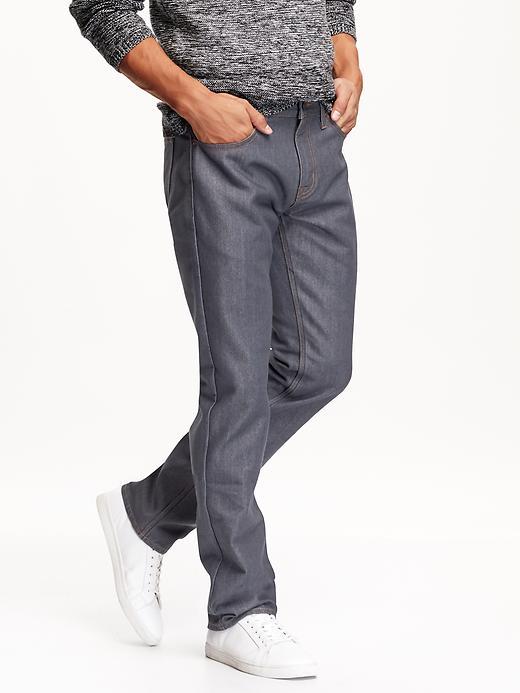 Old Navy Mens Gray Slim Fit Straight Jeans Size 44w 30l Big - Gray Wash