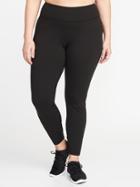 Old Navy Womens High-rise Plus-size Compression Leggings Black Size 1x