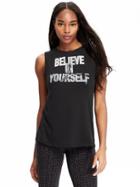 Old Navy Womens Active Graphic Muscle Tees - Black Jack 4