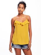 Old Navy Ruffled Crepe Cami For Women - Golden Opportunity