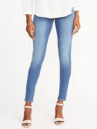 Old Navy Womens Mid-rise Built-in Sculpt Rockstar Jeggings For Women Bright Worn Size 4