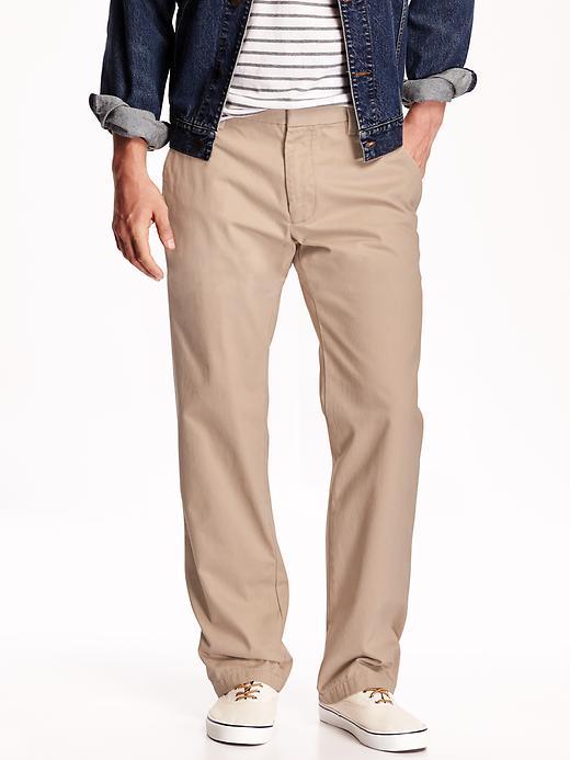 Old Navy Mens New Classic Loose Fit Khakis Size 44 W (30l) Big - Rolled Oats