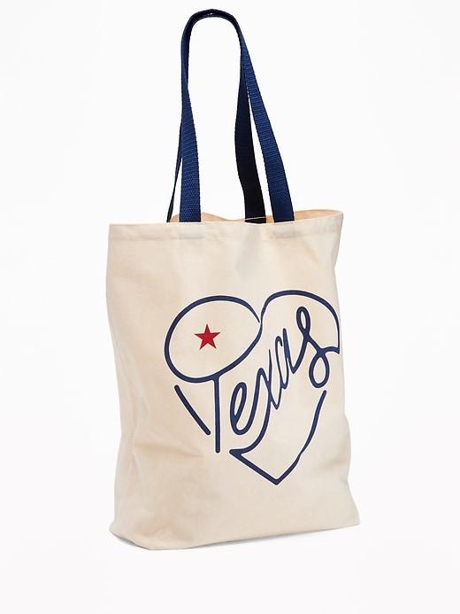 Old Navy Womens Texas Graphic Canvas Tote For Women Heart Size One Size