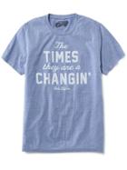 Old Navy Bob Dylan Lyrics Tee For Men - Light Blue