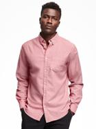 Old Navy Slim Fit Oxford Stretch Shirt For Men - Electric Youth