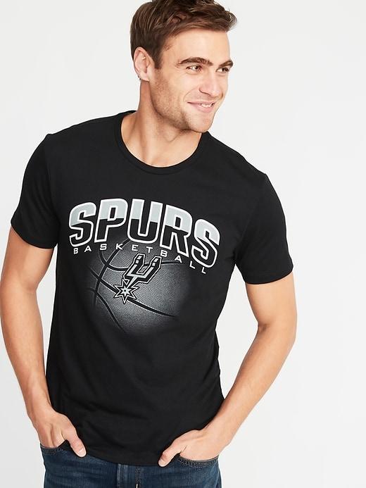 Old Navy Mens Nba Team-graphic Tee For Men San Antonio Spurs Size M