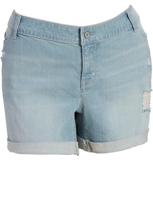 Old Navy Womens Plus The Boyfriend Cuffed Denim Shorts 5 - Arendelle