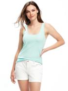 Old Navy Fitted Scoop Neck Tank For Women - Tropical Plunge