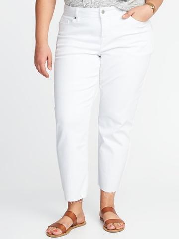 Old Navy Womens The Plus-size Power Jean, A.k.a. The Perfect Straight Bright White Size 28