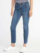 Old Navy Womens High-rise The Power Jean, A.k.a. The Perfect Straight For Women Blue Bell Size 10