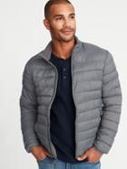Old Navy Mens Water-resistant Packable Quilted Jacket For Men Blank Slate Size Xl