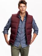Old Navy Mens Frost Free Quilted Vest Size Xl - Rich Rec
