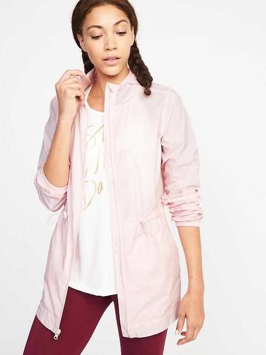 Old Navy Womens Lightweight Packable Nylon Jacket For Women Quartz Size S