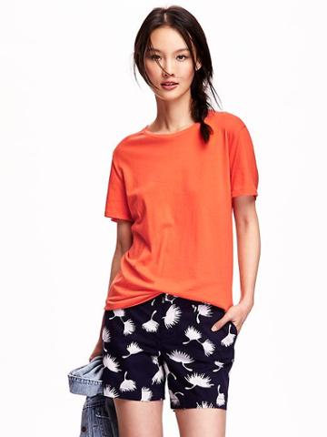 Old Navy Relaxed Crew Neck Tee - Darling Clementine