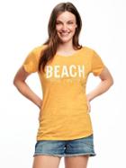 Old Navy Everywear Graphic Curved Hem Tee For Women - Eighteen Carrots