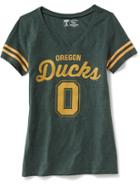 Old Navy College Team Graphic V Neck Tee For Women - University Of Oregon