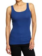 Old Navy Old Navy Womens Perfect Rib Knit Tank Top - Night Flight
