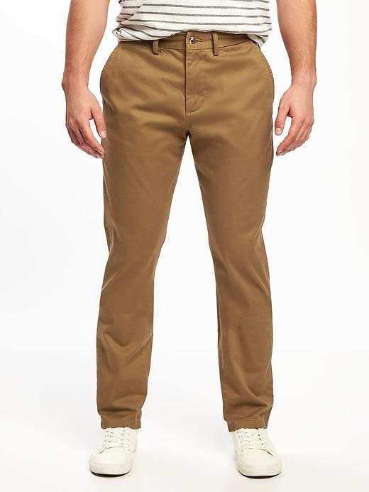 Old Navy Mens Athletic Ultimate Built-in Flex Khakis For Men Bandolier Brown Size 32w