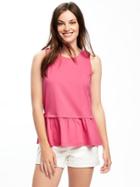 Old Navy Relaxed Peplum Hem Tank For Women - In The Pink