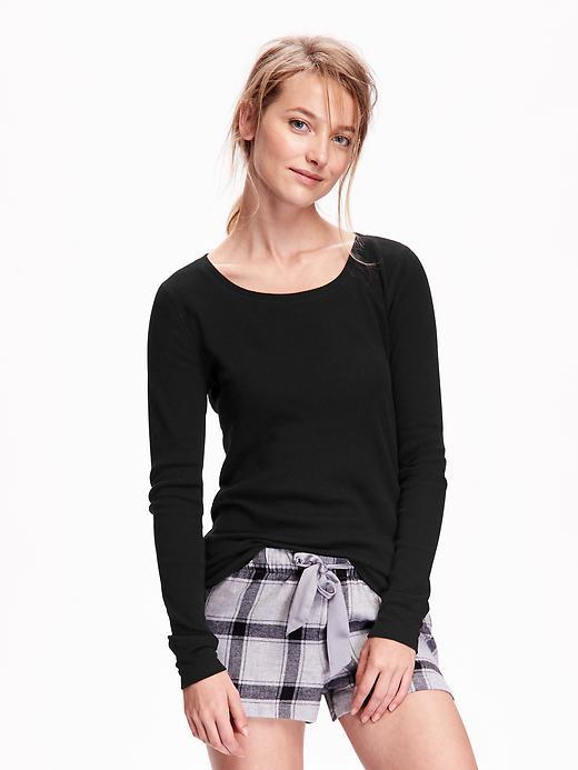 Old Navy Waffle Knit Crew Tee Size L Tall - Blackjack
