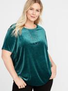Old Navy Womens Plus-size Velvet Top Galactic Size 4x