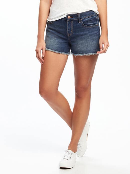 Old Navy Cutoff Denim Shorts For Women 3 - Threeleaf