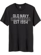 Old Navy Mens Logo Tees Size Xxl Big - Black