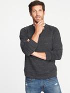 Old Navy Mens Classic Fleece Crew-neck Sweatshirt For Men Charcoal Size Xl