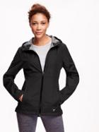 Old Navy Water Resistant Storm Jacket For Women - Black