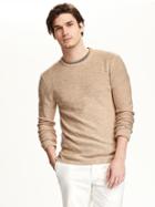 Old Navy Lightweight Slub Knit Sweater For Men - Oatmeal