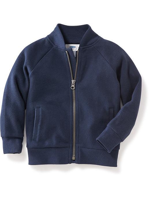 Old Navy French Rib Knit Derby Jacket - Ink Blue