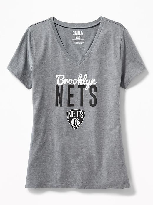 Old Navy Womens Nba Team V-neck Tee For Women Nets Size Xs