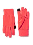 Old Navy Tech Tip Running Gloves For Women - Red It Neon Polyester