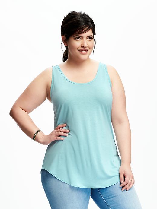 Old Navy Lightweight Curved Hem Tank - Point Break