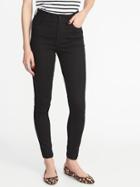 Old Navy Womens High-rise Secret-slim Rockstar Jeans For Women Black Size 0