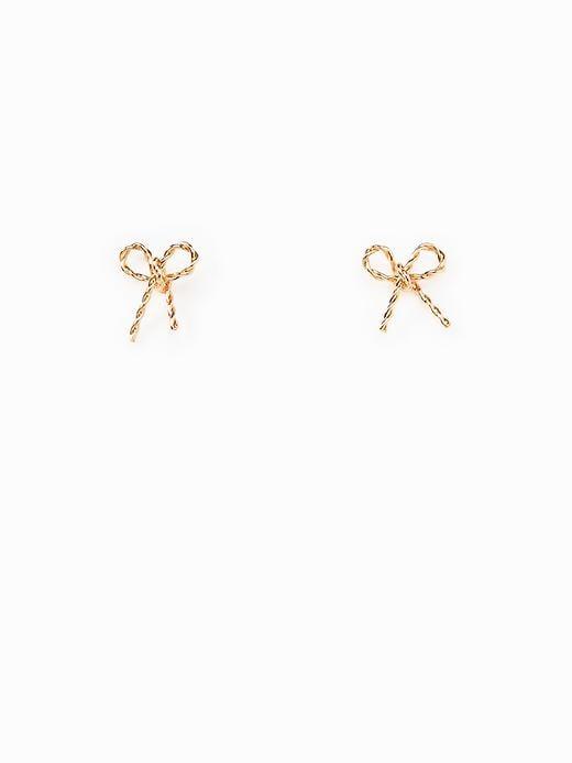Old Navy Womens Bow Studs For Women Gold Size One Size