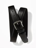 Old Navy Mens Faux-leather Belt For Men Black Size L