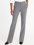 Old Navy Womens Mid-rise Slim Flare Harper Full-length Pants For Women Light Heather Gray Size 20
