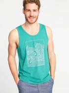 Soft-washed Graphic Tank For Men