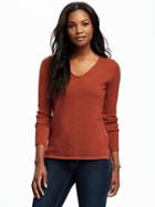 Old Navy Classic V Neck Pullover For Women - Clay House