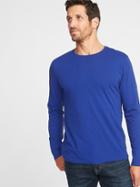 Old Navy Mens Soft-washed Crew-neck Tee For Men Cobalt Size S