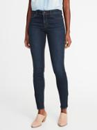 Old Navy Womens Mid-rise Skinny Jeans For Women Rinse Size 0