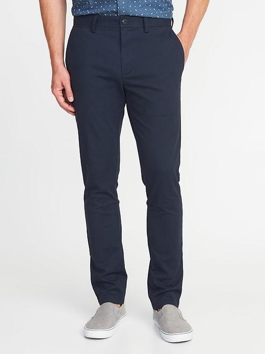 Old Navy Mens Skinny Ultimate Built-in Flex Khakis For Men Classic Navy Size 29w