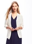 Old Navy Dolman Sleeve Open Front Cardi For Women - Creme De La Creme