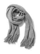 Old Navy Solid Fringe Scarf For Women - Heather Grey